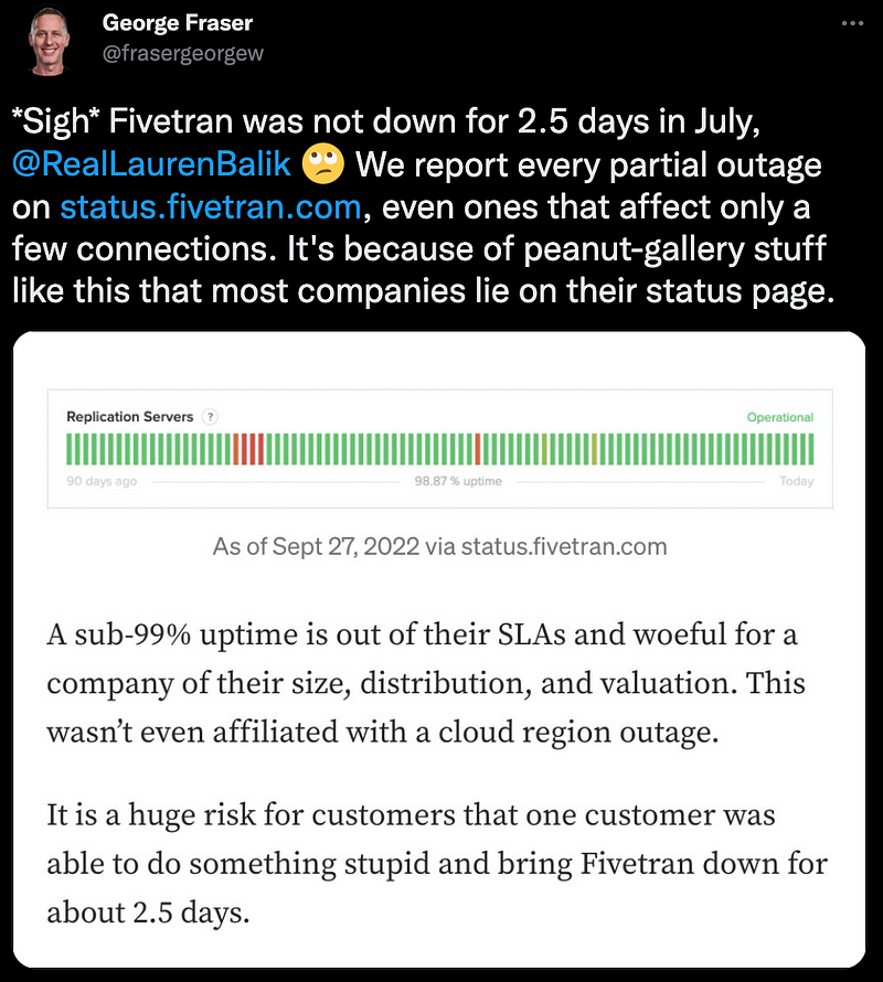 How Fivetran Actually Fails: Part III: Fivetran’s CEO Starts Making Stuff Up on the Internet